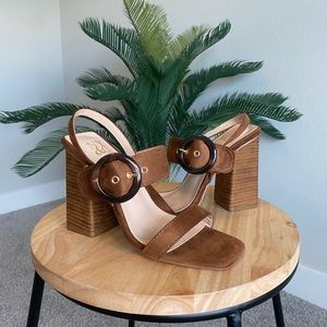NY&CO COGNAC STACKED HEELS